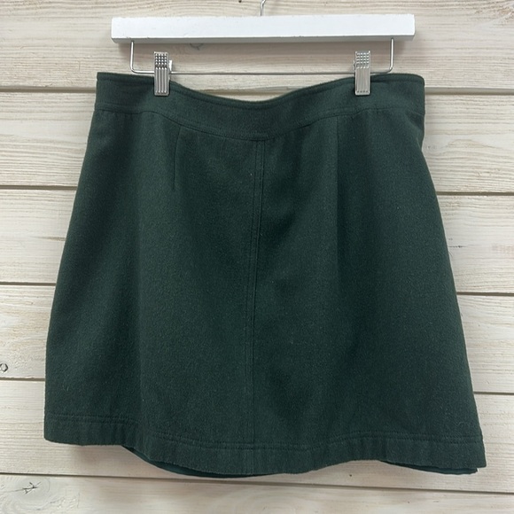 Madewell Uptown Zip Mini Skirt in Green - Sz 14 - Picture 6 of 6